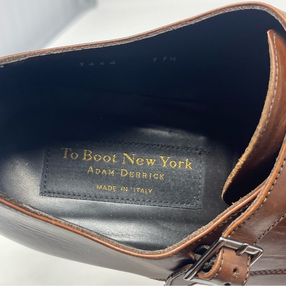 To Boot New York Adam Derrick Shoes Mens 11.5 Brown Leather Double Monk Strap main image 5